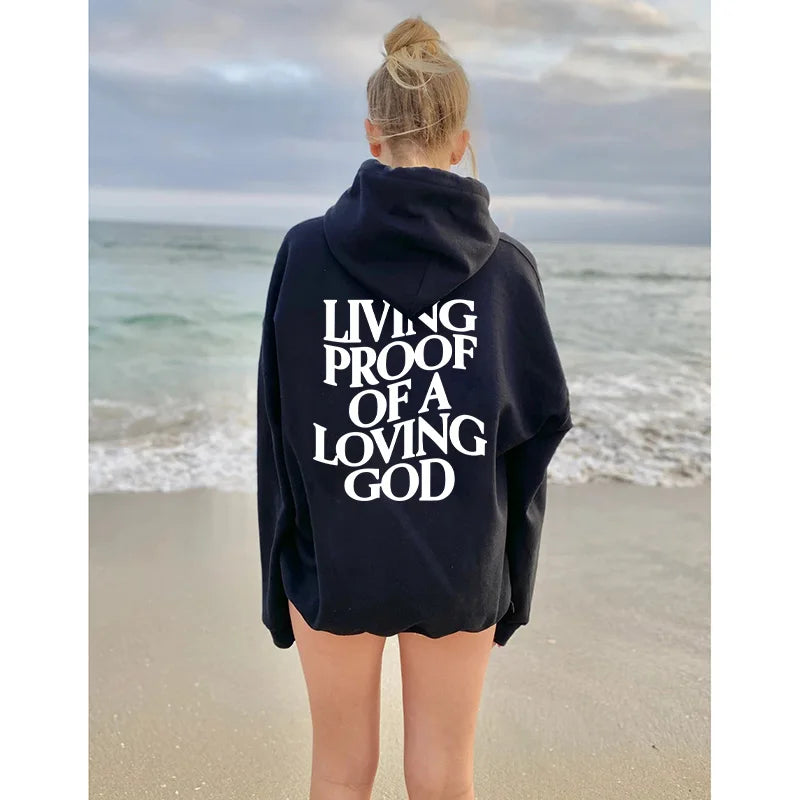 Mens Living Proof of a Loving God Hoodie