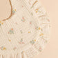Vintage Floral Ruffle Bib Set – 3 Pack Baby Feeding Bibs