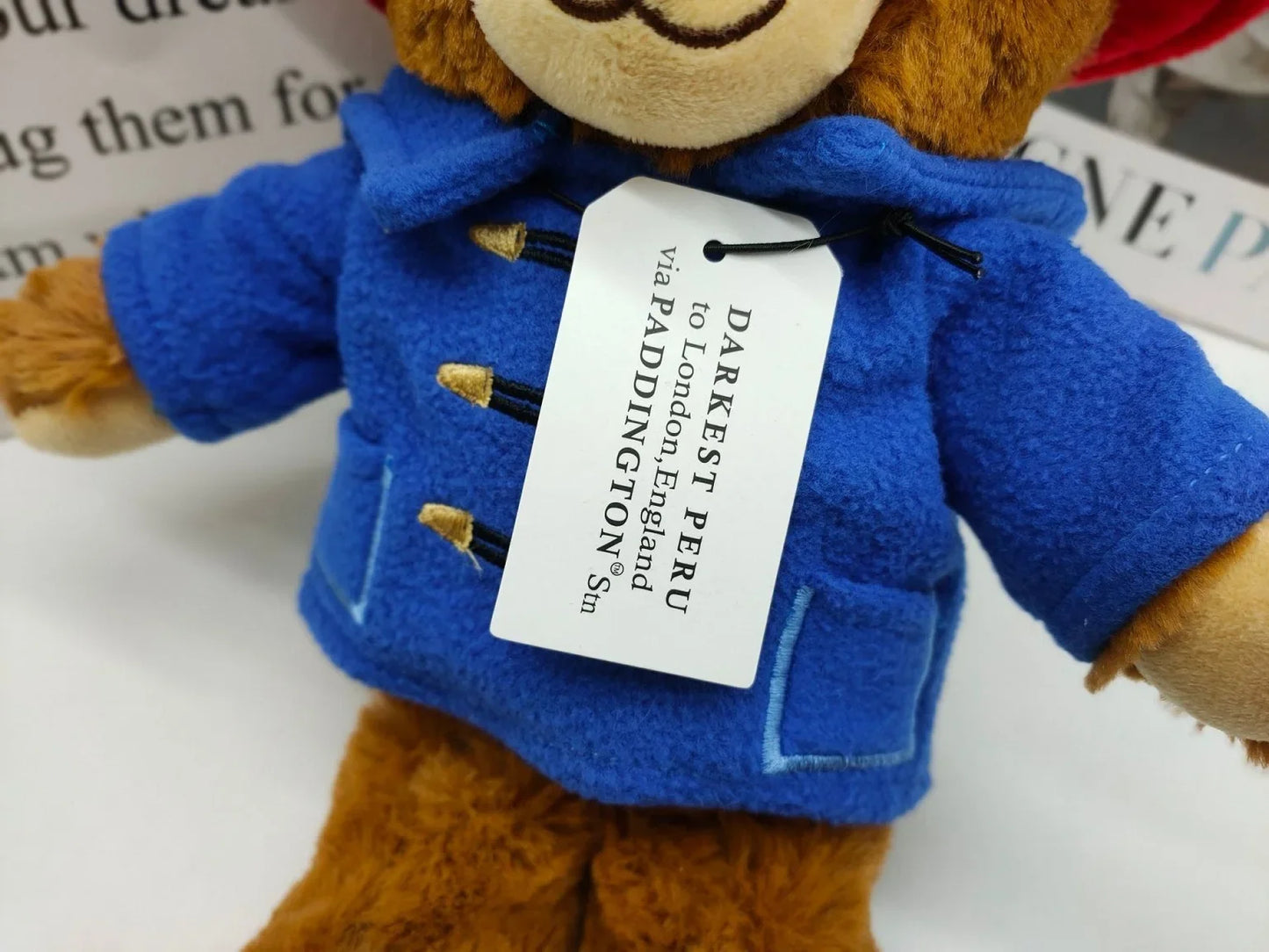 Classic Paddington Bear Plush – 11.5" Soft Stuffed Teddy with Signature Coat & Hat