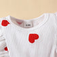 Baby,Toddler Girl Valentine's Day Heart Print Dress