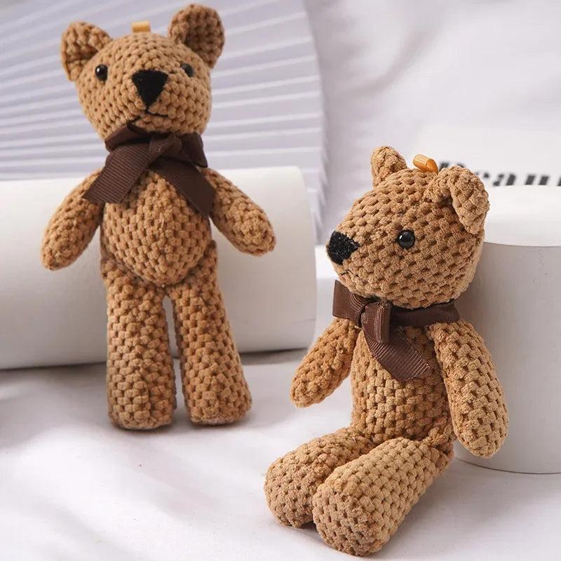 Heirloom Knit Teddy Bear Plush – Mini Cotton Snuggle Bear