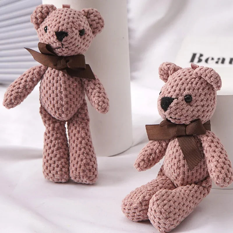 Heirloom Knit Teddy Bear Plush – Mini Cotton Snuggle Bear