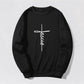 Jesus Print Womens Sweatshirt -Faith Over Fear Streetwear