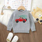 Boys Red Truck Christmas Sweater