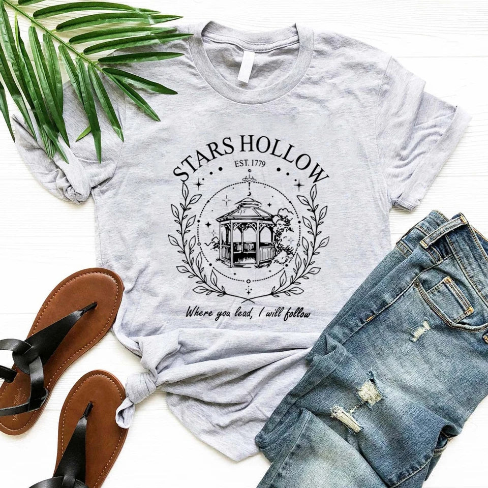 Stars Hollow Gazebo “Where You Lead” Graphic T-Shirt