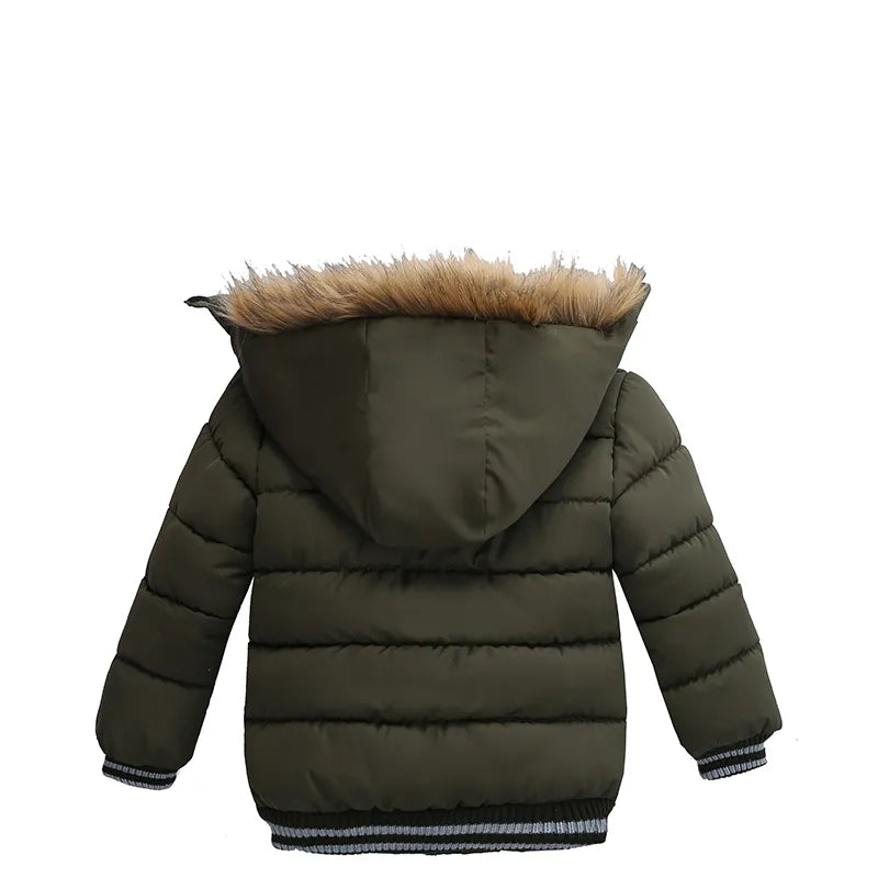 Children's Winter Coat Faux Fur Lined Hood