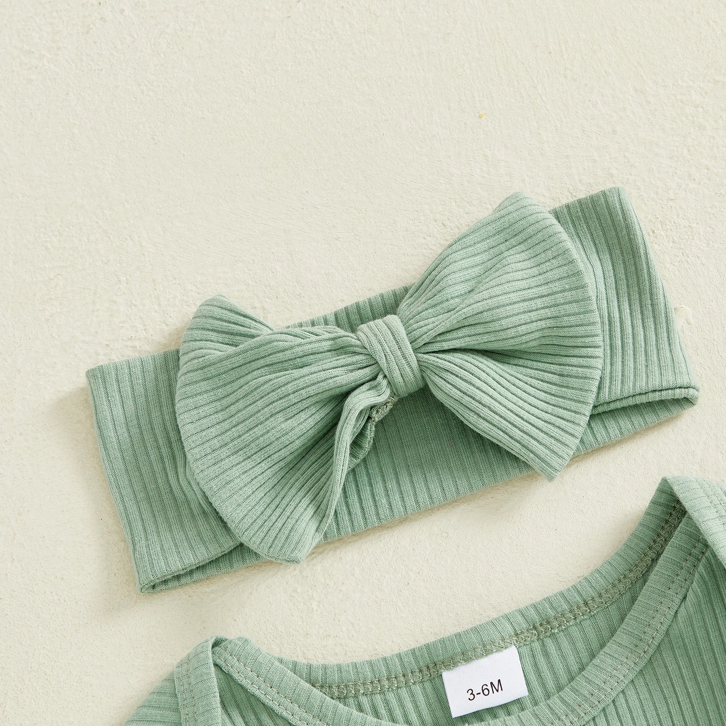 🍀 My First St. Patrick’s Day Baby Romper & Bow Set