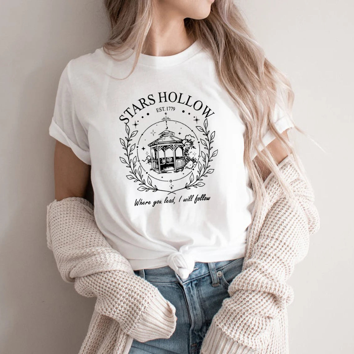 Stars Hollow Gazebo “Where You Lead” Graphic T-Shirt