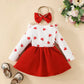 Sweetheart Red Heart Dress & Headband Set – Infant & Toddler Valentine’s Day