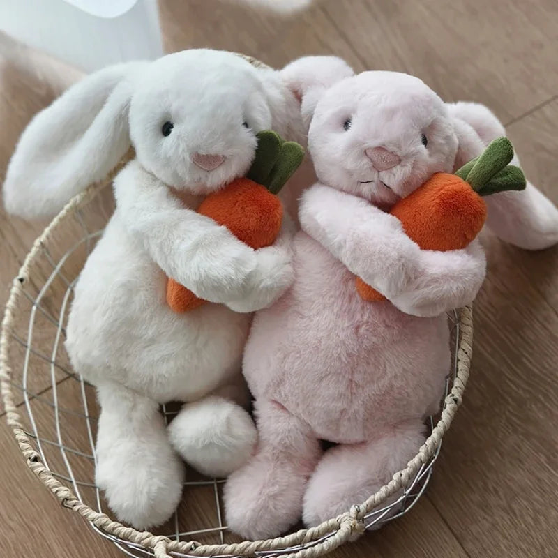 Poppy the Bunny 🌸Plush – Soft Bunny with Carrot (12”)