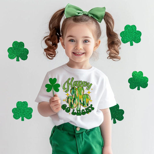 Happy Go Lucky Shamrock Tee – Toddler St. Patrick’s Day Shirt