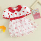 Valentine’s Day Baby, Toddler Girl Red Heart Dress