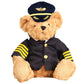 Pilot and Flight Attendant Plush Bear