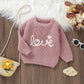 LOVE Baby/Toddler Girl Knit Sweater