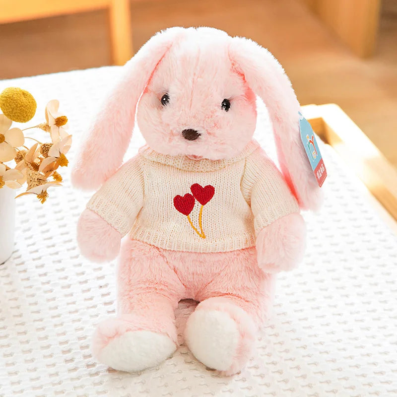 Heirloom Knit Sweater Bunny Plush – Soft Classic Stuffed Rabbit