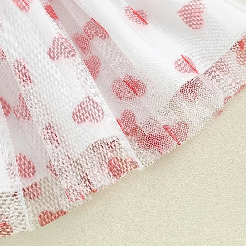 Valentine’s Day Baby, Toddler Girl Red Heart Dress