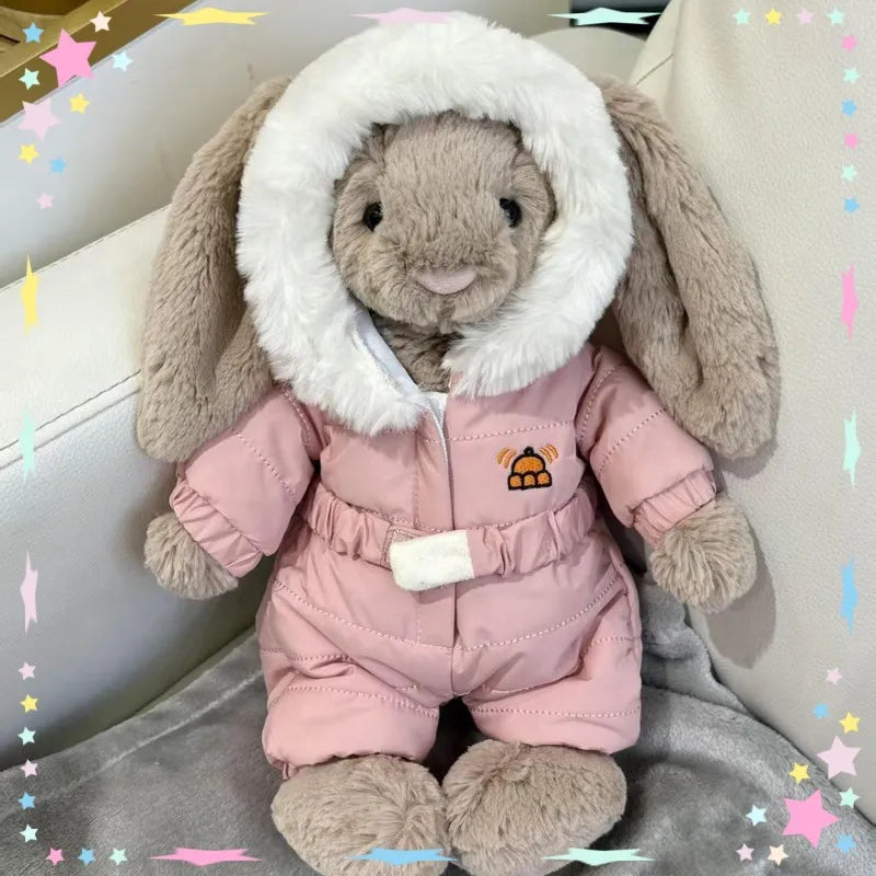 Cozy Winter Friends Plush – Bear or Bunny in Snowsuit (12–14”)
