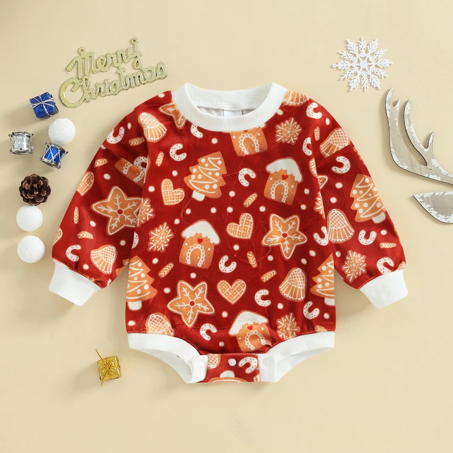 Christmas Long Sleeve Onesie/Romper