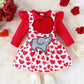 Infant/Baby Girl Valentines Day Outfit -3D Heart Elephant