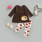 Gobble Gobble Turkey 2-Piece Outfit Set – Infant & Toddler Fall Tunic & Leggings
