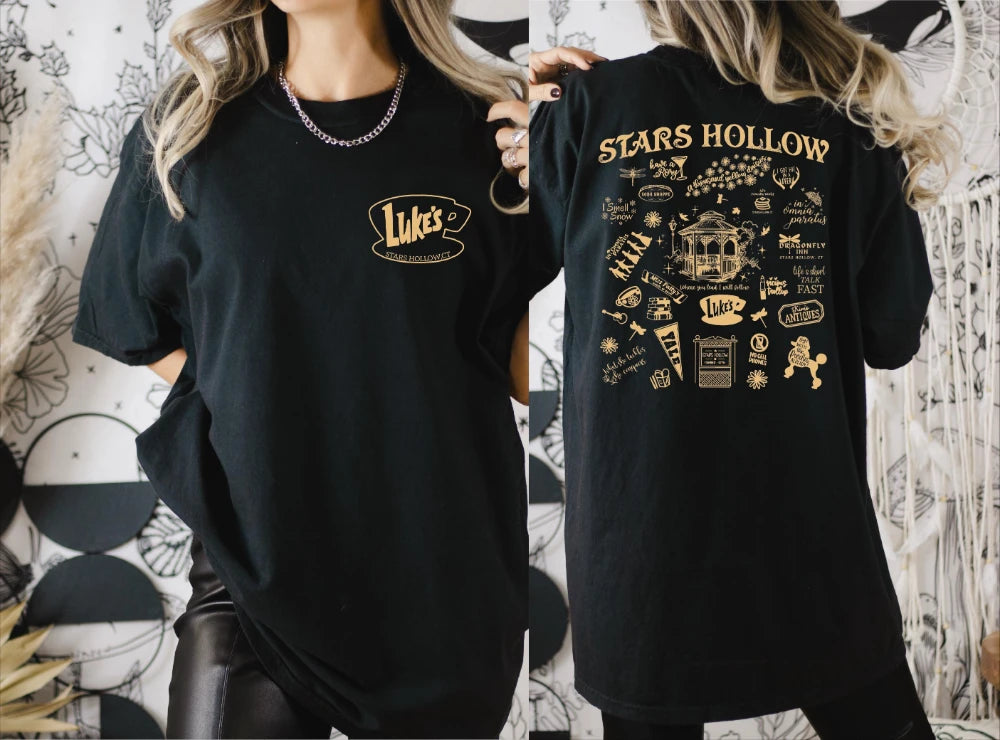 Stars Hollow Icons Graphic T-Shirt