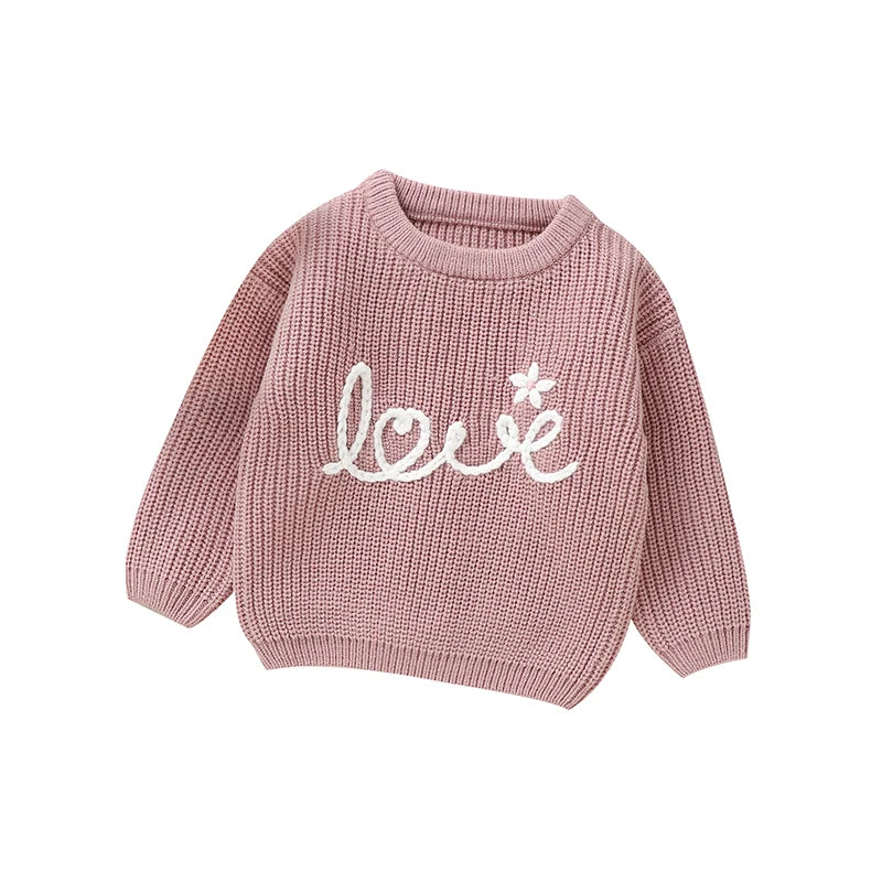 LOVE Baby/Toddler Girl Knit Sweater