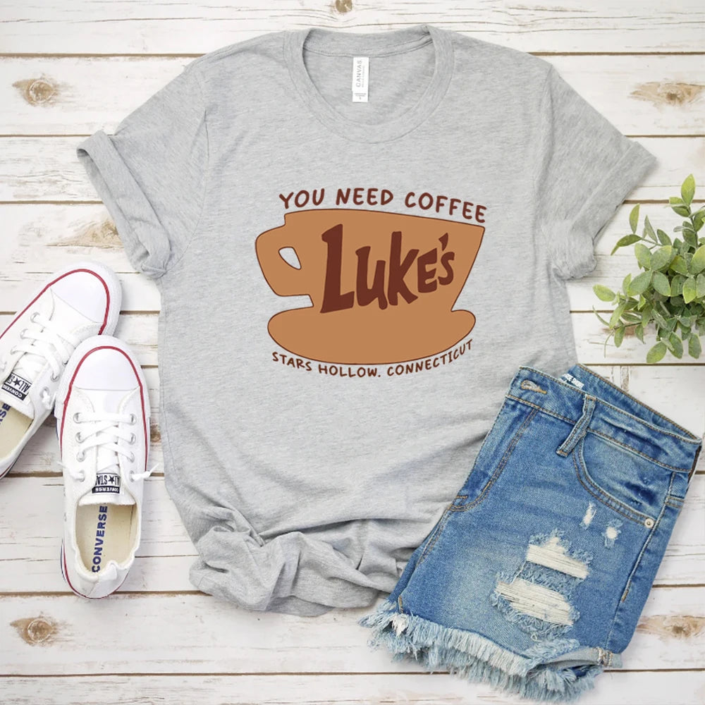 You Need Coffee Luke’s Diner Graphic T-Shirt