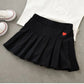Girls Heart Pleated Skort – Athletic Style Skirt (Sizes 3T–16)