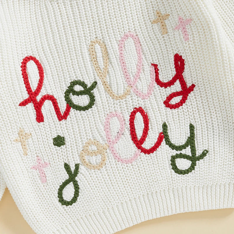 Holly Jolly Christmas Baby Sweater for Boys and Girls