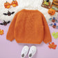 Knitted Pumpkin Toddler Kids Fall Halloween Sweater