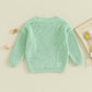 Toddler, Baby Four-Leaf Clover Knit Sweater