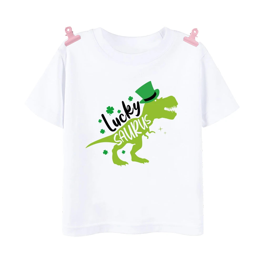 Happy Go Lucky Shamrock Tee – Toddler St. Patrick’s Day Shirt