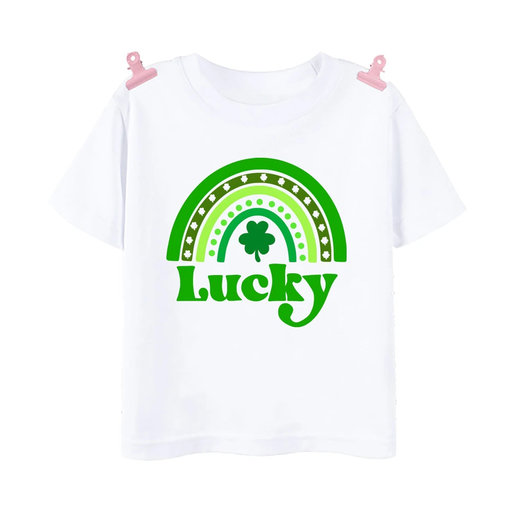 Happy Go Lucky Shamrock Tee – Toddler St. Patrick’s Day Shirt