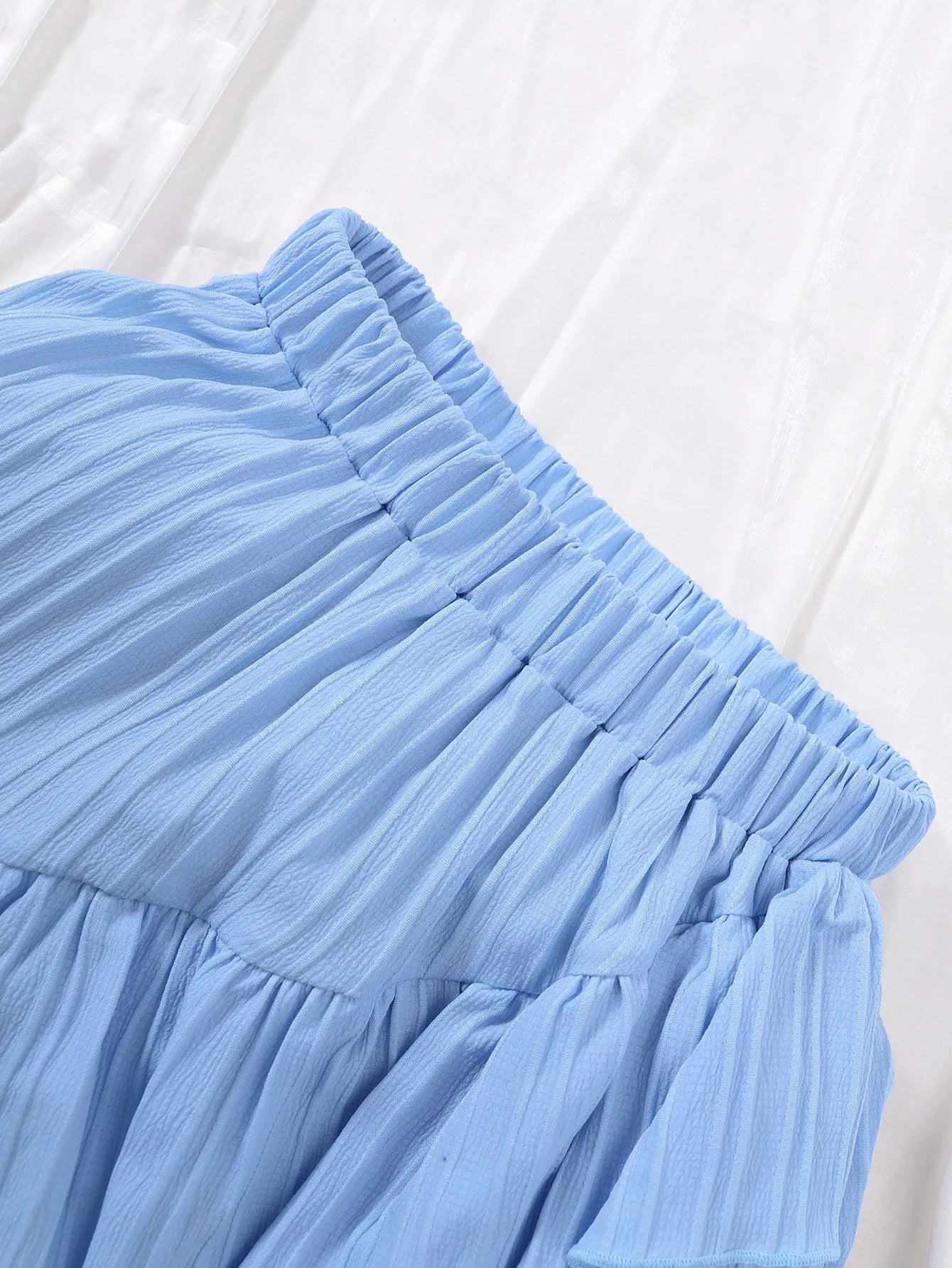 Girls Ruffle Crop Top & Skirt Set – Summer Party Outfit (8–12)