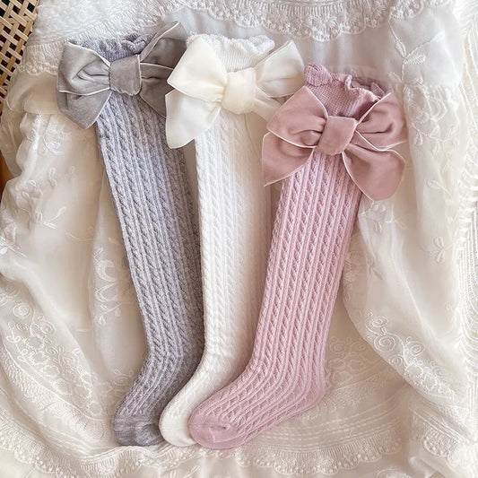 Toddler Knee Socks with Bow