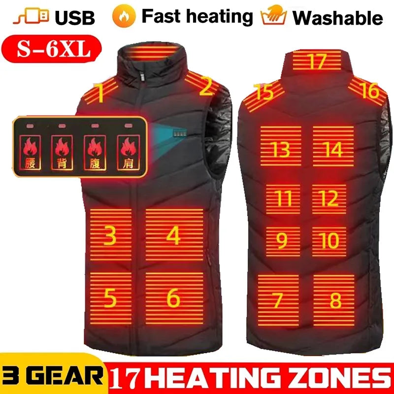 Unisex USB Infrared Heating Vest