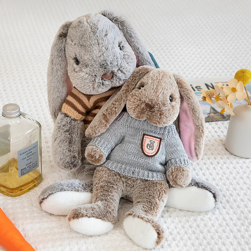 Heirloom Knit Sweater Bunny Plush – Soft Classic Stuffed Rabbit