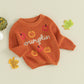 Baby Pumpkin Fall Halloween Knitted Sweater