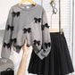 Girls Bow Sweater & Pleated Skirt Set –Dressy Two-Piece Outfit (8–12)