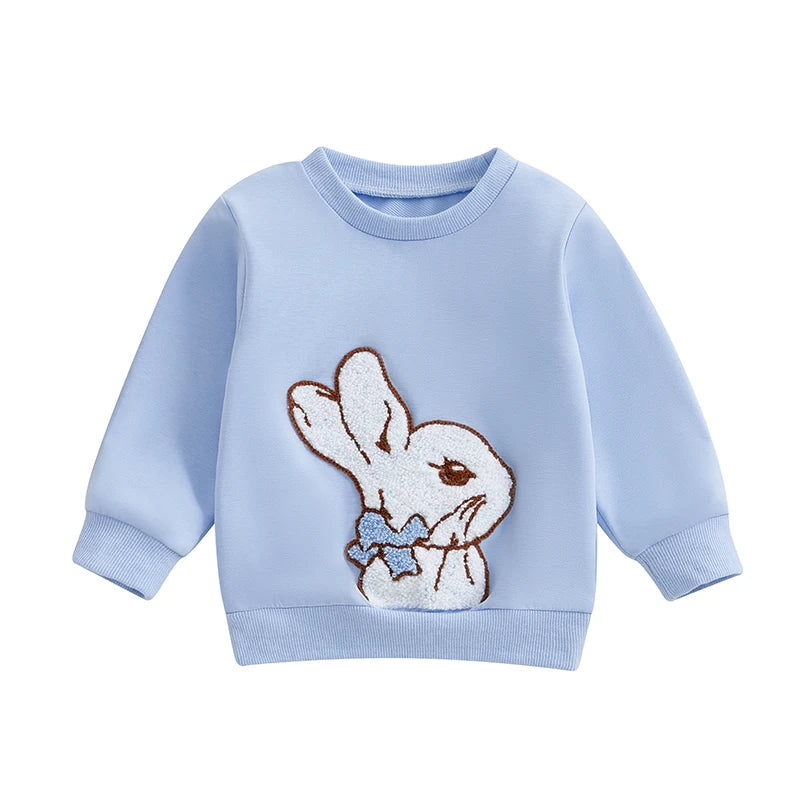 🐰 Snuggly Bunny Embroidered Baby Sweatshirt