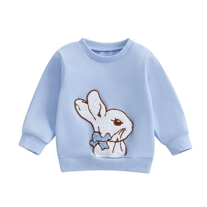 🐰 Snuggly Bunny Embroidered Baby Sweatshirt