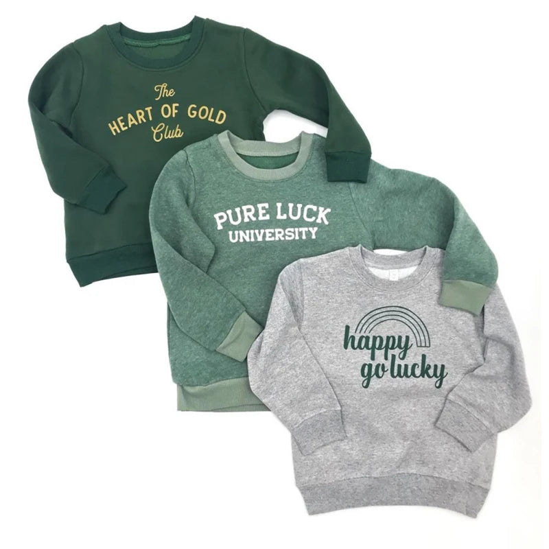 Pure Luck Heart of Gold - St. Patrick's Day Pullover Shirt