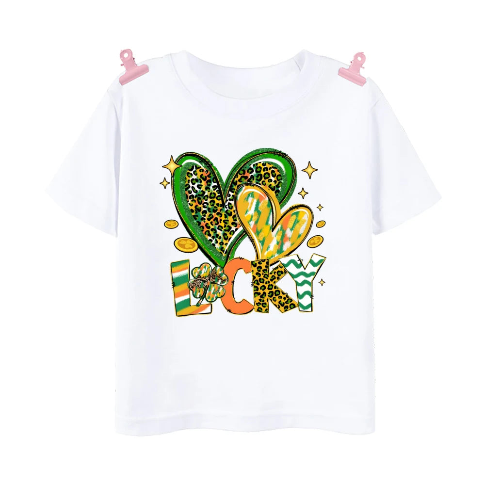 Happy Go Lucky Shamrock Tee – Toddler St. Patrick’s Day Shirt