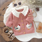 Girls Chicken Embroidered Cardigan