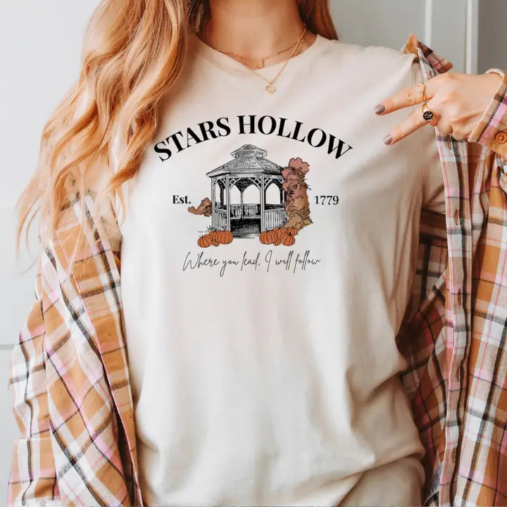 Stars Hollow Shirt, Gilmore Girls Where You Lead Tee