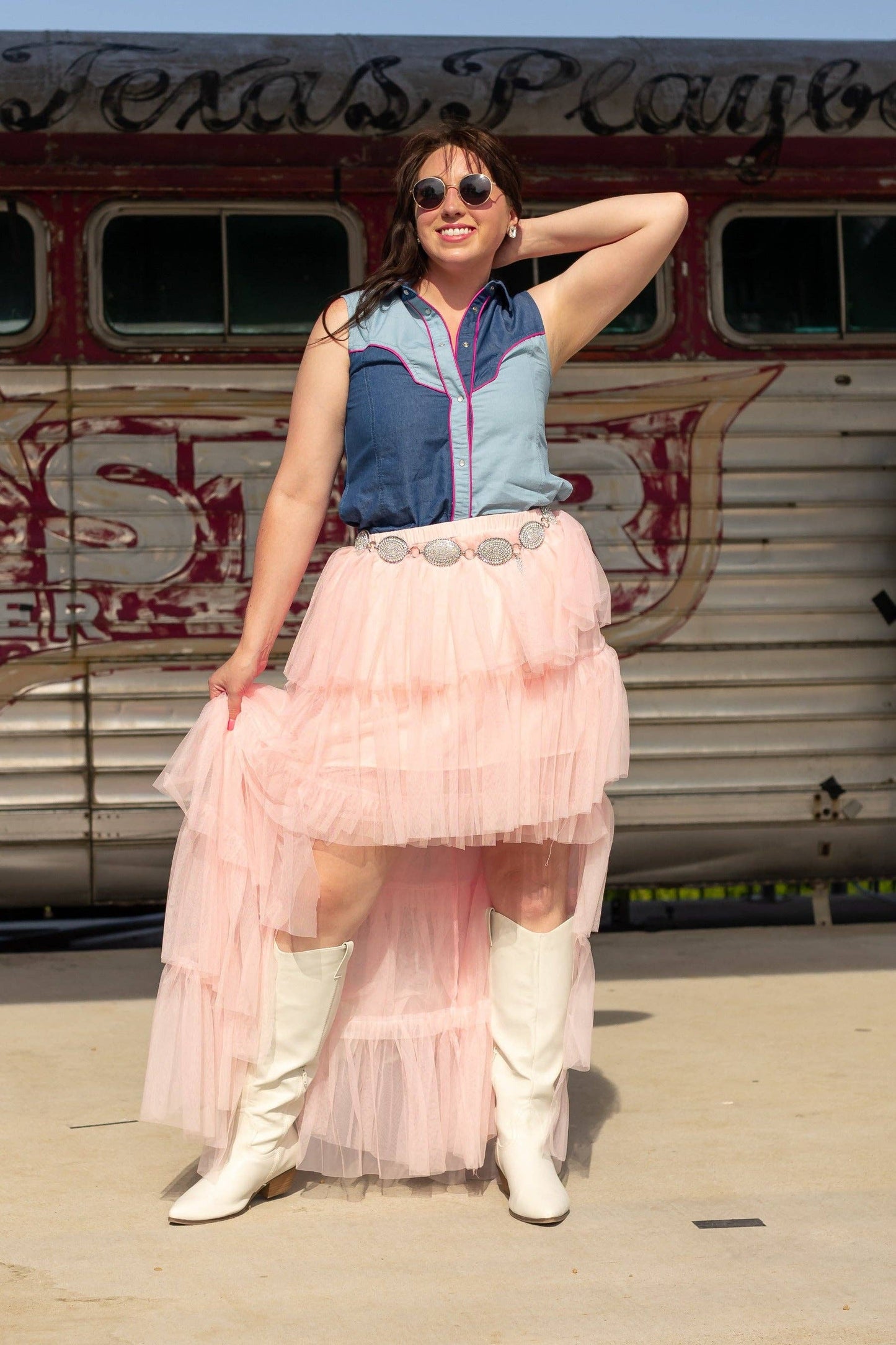 Howdy Partner Cotton Denim Button Up