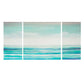 Blue Ocean Horizon 3-Piece Canvas Wall Art