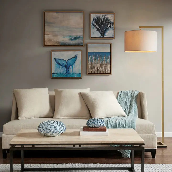 Coastal Blue Canvas Wall