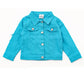 Kids Blue Fringe Denim Jackets