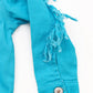 Kids Blue Fringe Denim Jackets